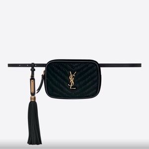 Yves Saint Laurent Black Crossbody Bag with Tassel